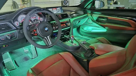 bmw f82 m4 엠비언트 비노출 시공으로 은은하게 ! / 인천 계양, 김포, 강서, 부평