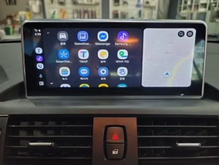 고양시 BMW 118D 애플 카플레이 / 안드로이드 오토 10.2인치 무선 터치 모니터 교체