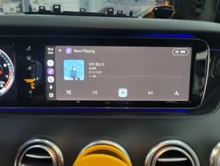 일산 벤츠 W222 S65 AMG 쿠페 카플레이 / 안드로이드 오토 셋탑박스 시공기