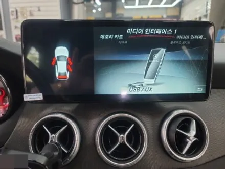 일산 벤츠 CLA 카카오파츠 12.3인치 안드로이드 올인원 AHD 후방카메라 블랙박스 보조배터리 설치 - 파주운정김포