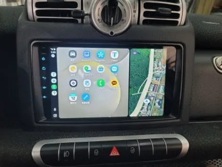 일산 벤츠 스마트 포투 451 (Smart Fortwo) 안드로이드 올인원 / 후방카메라 설치 - 김포파주운정