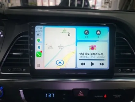 파주 안드로이드 올인원 LF 쏘나타 매립 네비게이션 교체