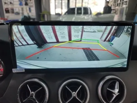 일산 벤츠 CLA 카카오파츠 12.3인치 안드로이드 올인원 AHD 후방카메라 블랙박스 보조배터리 설치 - 파주운정김포
