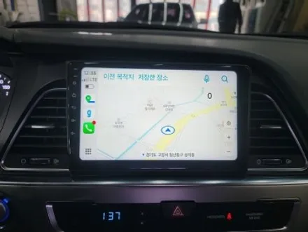 파주 안드로이드 올인원 LF 쏘나타 매립 네비게이션 교체