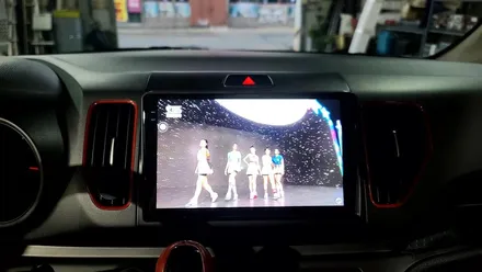 레이 터보 순정 내비게이션 탈거 후 켈란 안드로이드올인원 시공 / 부산 사상구