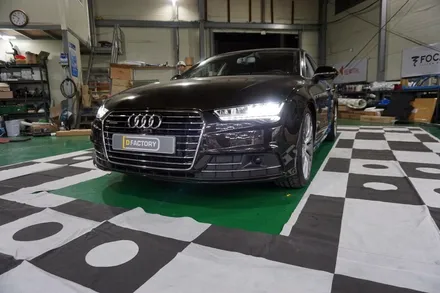 아우디 A7 M2C 200A 안드로이드 셋탑과 3D 어라운드뷰 장착!!! / 부산 사상구