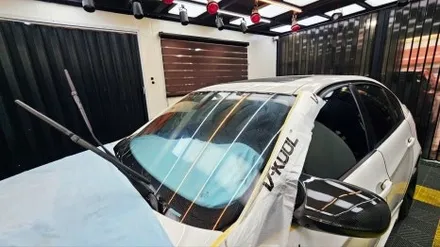 부산 브이쿨 K28 bmw e90 전면 틴팅?썬팅? / 부산 사상구
