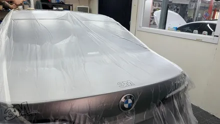 BMW 740d 시어터 스크린 때문에 썬루프 썬팅을 못하셨다면 열차단 PPF 시공은 어떠세요? / 부산 사상구