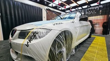 부산 브이쿨 K28 bmw e90 전면 틴팅?썬팅? / 부산 사상구