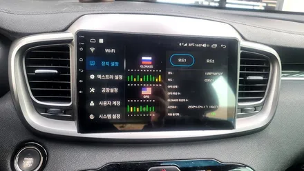 무선 안드로이드 오토, 무선 카플레이가 탑재된 안드로이드올인원 내비게이션 쏘렌토 시공 / 부산 사상구
