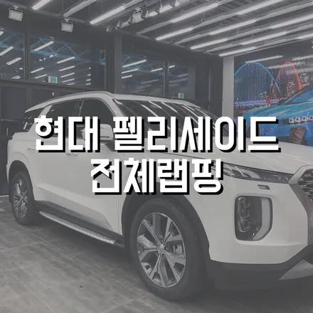 팰리세이드 전체랩핑 전주랩핑 전체랩핑 전주랩핑샵 군산랩핑 광주랩핑 부분랩핑 팰리세이드 랩핑 랩핑잘하는집 / 전주, 광주, 김제