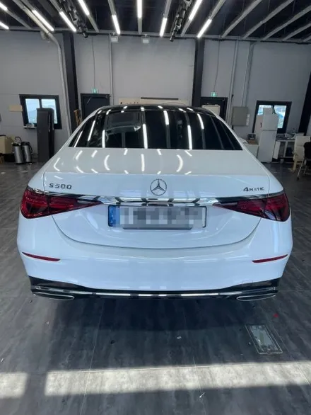 [익산랩핑] 🚘 벤츠 S500 전체랩핑 제거 후 재시공 _고광택 블랙 유광 / 전주, 광주, 김제