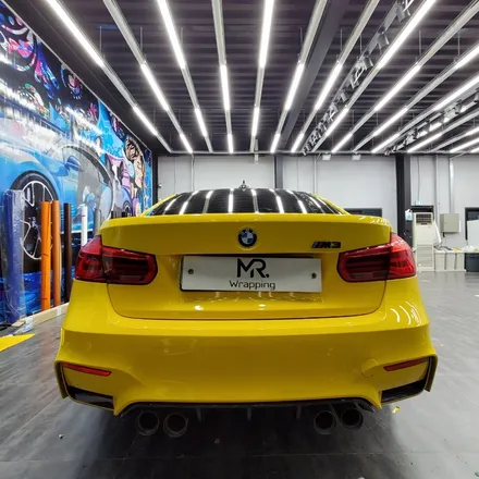 [전주랩핑] BMW M3 옐로 전체랩핑+범퍼PPF / 전주, 광주, 김제