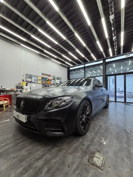 [전주랩핑 &PPF] 벤츠 E53AMG 매트 블랙 컬러 PPF 전체시공 / 전주, 광주, 김제