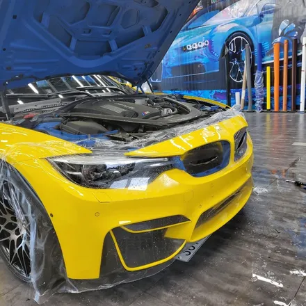 [전주랩핑] BMW M3 옐로 전체랩핑+범퍼PPF / 전주, 광주, 김제