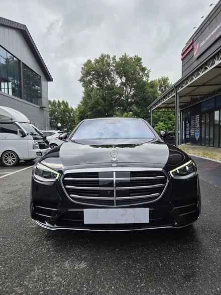[익산랩핑] 🚘 벤츠 S500 전체랩핑 제거 후 재시공 _고광택 블랙 유광 / 전주, 광주, 김제