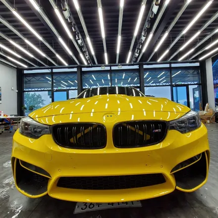 [전주랩핑] BMW M3 옐로 전체랩핑+범퍼PPF / 전주, 광주, 김제