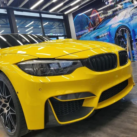 [전주랩핑] BMW M3 옐로 전체랩핑+범퍼PPF / 전주, 광주, 김제
