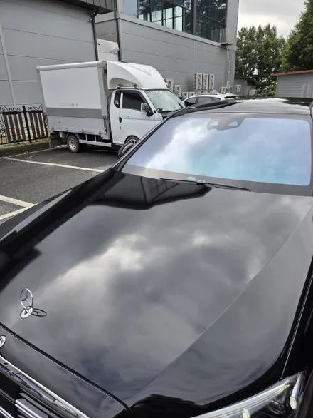[익산랩핑] 🚘 벤츠 S500 전체랩핑 제거 후 재시공 _고광택 블랙 유광 / 전주, 광주, 김제