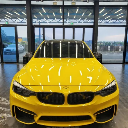 [전주랩핑] BMW M3 옐로 전체랩핑+범퍼PPF / 전주, 광주, 김제