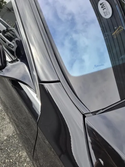 [익산랩핑] 🚘 벤츠 S500 전체랩핑 제거 후 재시공 _고광택 블랙 유광 / 전주, 광주, 김제