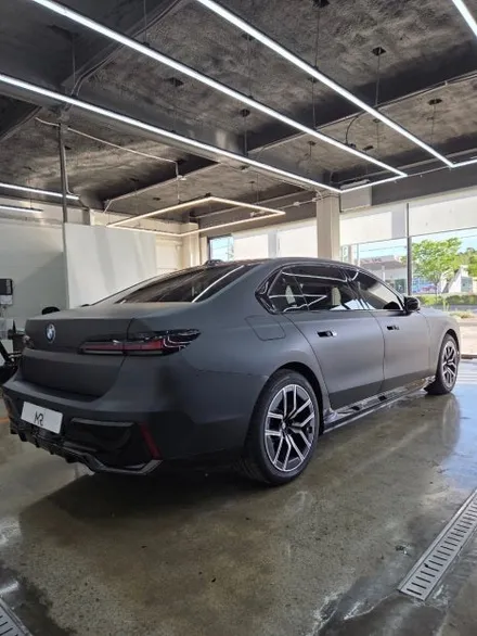[전주랩핑] BMW 7시리즈 매트 블랙 전체랩핑, 전체 크롬 죽이기까지 한 번에 블랙에 블랙을 더한 시공 / 전주, 광주, 김제