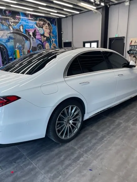 [익산랩핑] 🚘 벤츠 S500 전체랩핑 제거 후 재시공 _고광택 블랙 유광 / 전주, 광주, 김제