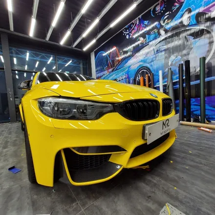 [전주랩핑] BMW M3 옐로 전체랩핑+범퍼PPF / 전주, 광주, 김제