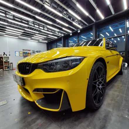 [전주랩핑] BMW M3 옐로 전체랩핑+범퍼PPF / 전주, 광주, 김제