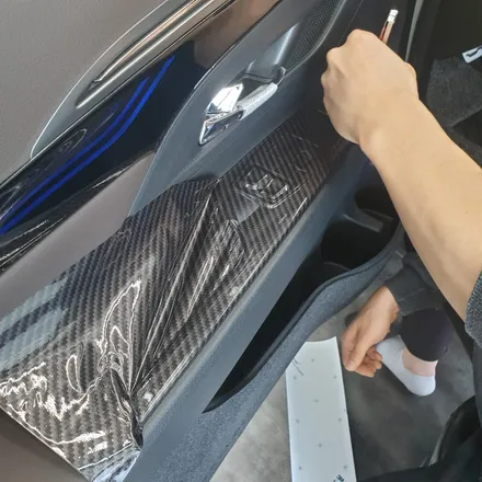 [전주랩핑] 쌍용 코란도 C 실내랩핑 부분랩핑  카본랩핑 3M리얼카본 / 전주, 광주, 김제