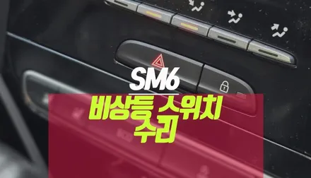 SM6 자동차 고질병 비상등 스위치 고장 에스링크 교체 없이 완벽 수리하기 / 부산 사상구 주례동