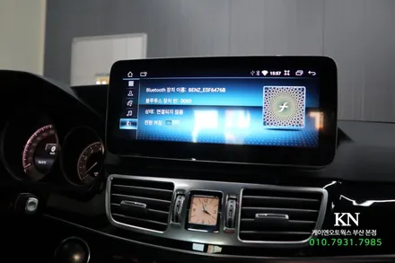 벤츠 e300 w121 직구 안드로이드 올인원 네비게이션 모니터 교체 / 부산 사상구 주례동
