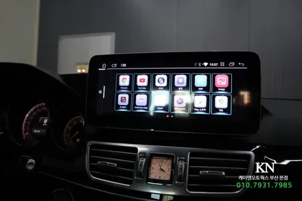 벤츠 e300 w121 직구 안드로이드 올인원 네비게이션 모니터 교체 / 부산 사상구 주례동