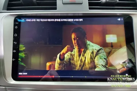 6세대 캠리 안드로이드올인원 네비게이션 티아이즈 CC3 시공 / 부산 사상구 주례동