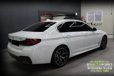 BMW 530 차량에 3MCM 전체 열차단 썬팅 재시공 작업기 추천해요 / 부산 사상구 주례동