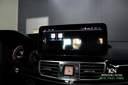 벤츠 e300 w121 직구 안드로이드 올인원 네비게이션 모니터 교체 / 부산 사상구 주례동