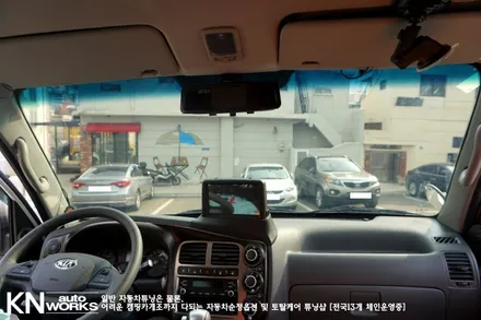 봉고 1톤 트럭 캠핑카제작! 전면 앞유리 3M 크리스탈 썬팅 필름 작업 / 부산 사상구 주례동