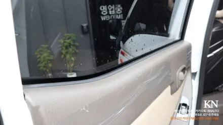업무용 자동차 포터 더블캡 3M 썬팅 / 열차단 가성비 위주 윈도우 틴팅 / 부산 사상구 주례동