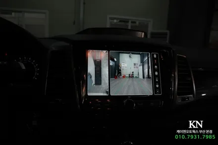 픽업 캠핑카! 렉스턴 칸 3D 플러스 뷰 어라운드뷰 순정 모니터 설치 튜닝 / 부산 사상구 주례동