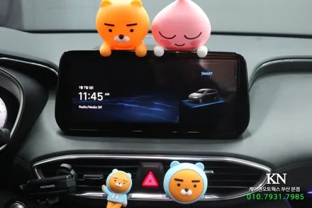 싼타페TM 도어 크롬몰딩, 4륜 조그다이얼, 계기판 순정 옵션 튜닝 / 부산 사상구 주례동