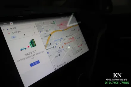 올 뉴 모닝 네비게이션 안드로이드 올인원, 핸들리모컨, 후방카메라 연동 / 부산 사상구 주례동