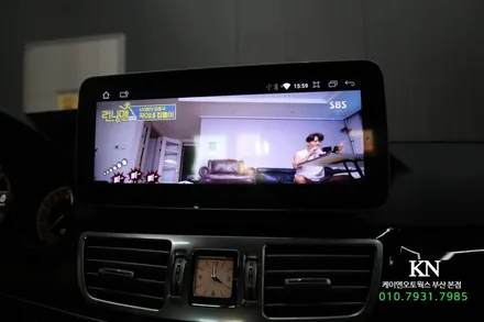 벤츠 e300 w121 직구 안드로이드 올인원 네비게이션 모니터 교체 / 부산 사상구 주례동