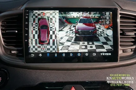 쏘렌토R 티아이즈 안드로이드 올인원 네비 모니터 어라운드뷰 연동 / 부산 사상구 주례동