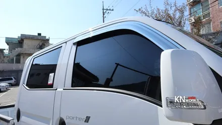 현대자동차 포터 2 더블캡 썬팅 / 경남 썬팅 3MCQ 전면 측후면 작업 / 부산 사상구 주례동