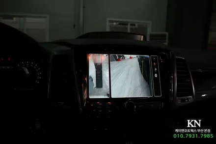 픽업 캠핑카! 렉스턴 칸 3D 플러스 뷰 어라운드뷰 순정 모니터 설치 튜닝 / 부산 사상구 주례동