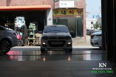 넥스트 스파크 안드로이드올인원 네비게이션, 오토라이트 센서 시공 / 부산 사상구 주례동