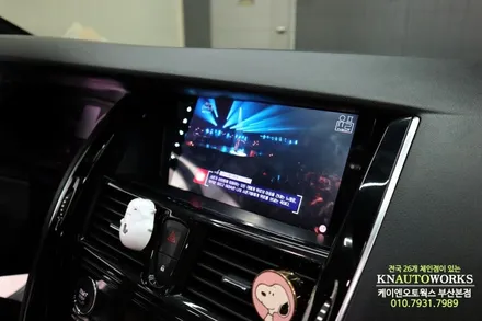 SM7 노바 안드로이드 올인원 티맵 네비게이션 매립, 후방카메라 튜닝 / 부산 사상구 주례동