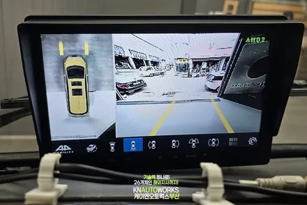 부산 어린이집 노란 버스 현대 E카운티 3D 어라운드뷰 AHD 고화질 모니터 작업 / 부산 사상구 주례동