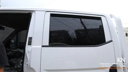 업무용 자동차 포터 더블캡 3M 썬팅 / 열차단 가성비 위주 윈도우 틴팅 / 부산 사상구 주례동