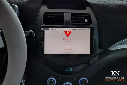 스파크 안드로이드, 카오디오 올인원 네비게이션 설치 / 부산 사상구 주례동